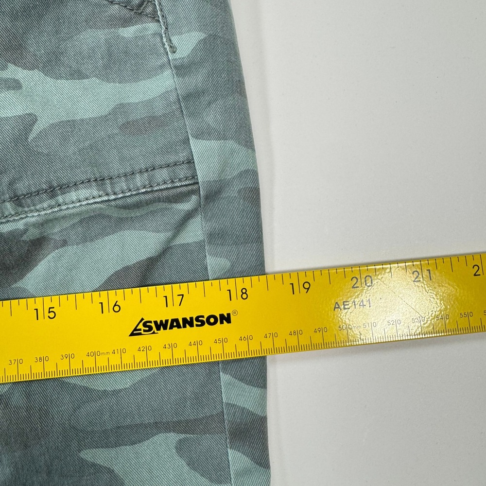 American Eagle Camo Skinny Pants Womens 6 Green Stretch Patch Pockets Military - Picture 12 of 14